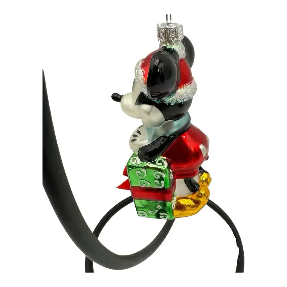Hallmark Disney Christmas Tree Blown Glass Ornament -‎ Mickey Mouse (2015) w/box